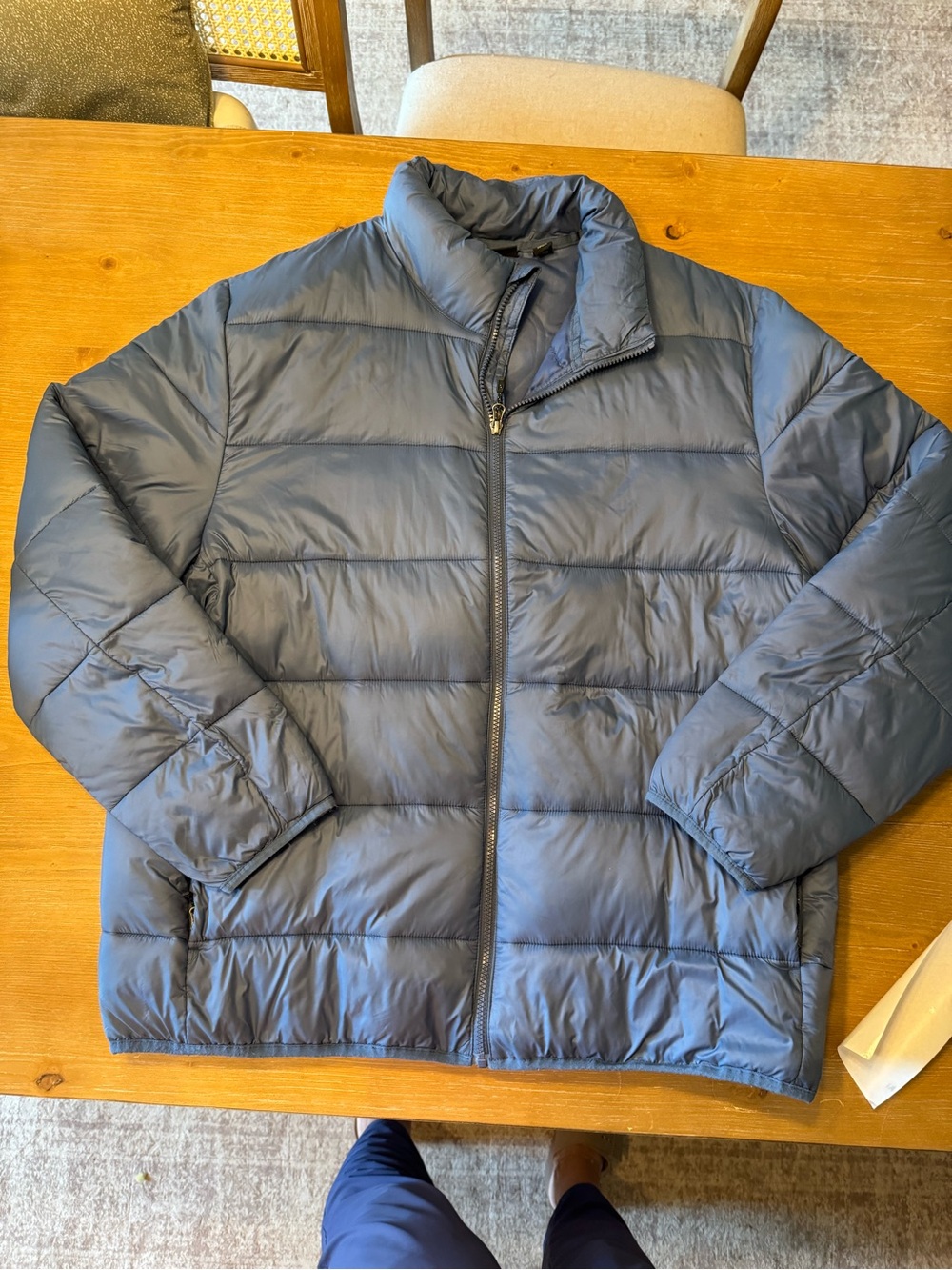 Swiss Tech Men's Navy Quilted Puffer Jacket